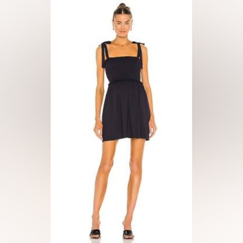 SUSANA MONACO SMOCKED MINI DRESS